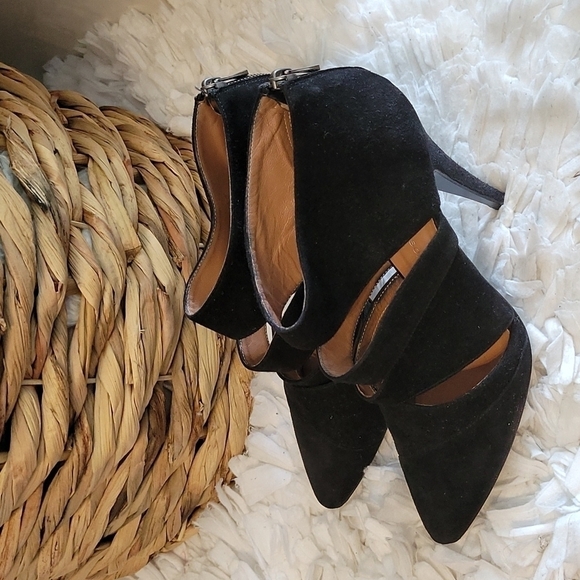 Sigerson morrison black suede cutout booties - Picture 3 of 10